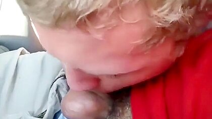 Blowing A Friend In The Car And He Cums In My Mouth